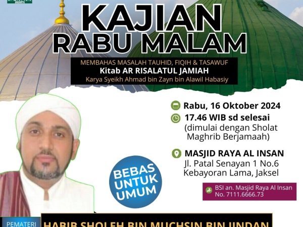 Kajian Rabu Malam bersama HABIB SHOLEH BIN MUCHSIN BIN JINDAN