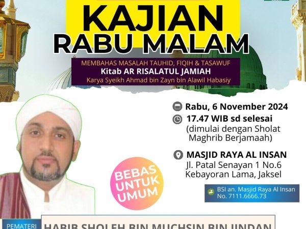 Kajian Rabu Malam bersama HABIB SHOLEH BIN MUCHSIN BIN JINDAN