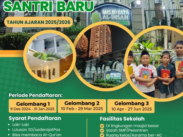 PENERIMAAN SANTRI BARU